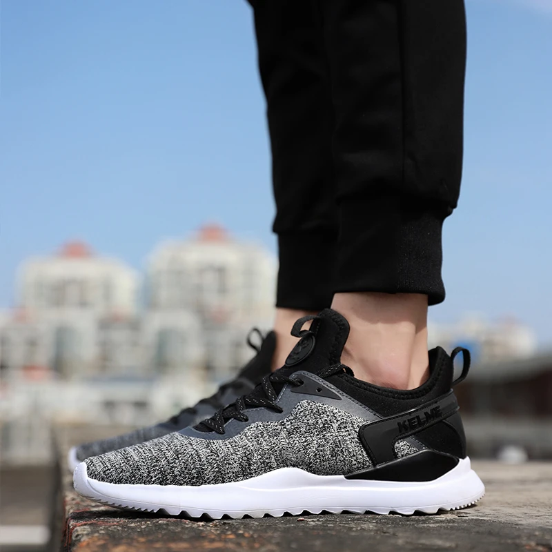 Kelme Мужская Спортивная обувь для бега, кроссовки для мужчин, светильник, дышащая обувь на шнуровке, 6681005