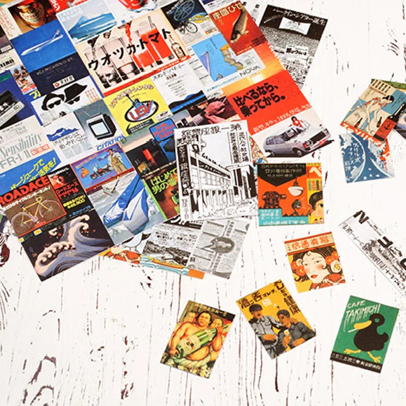 8 листов/сумка винтажный газетный постер украшение бумажная наклейка для