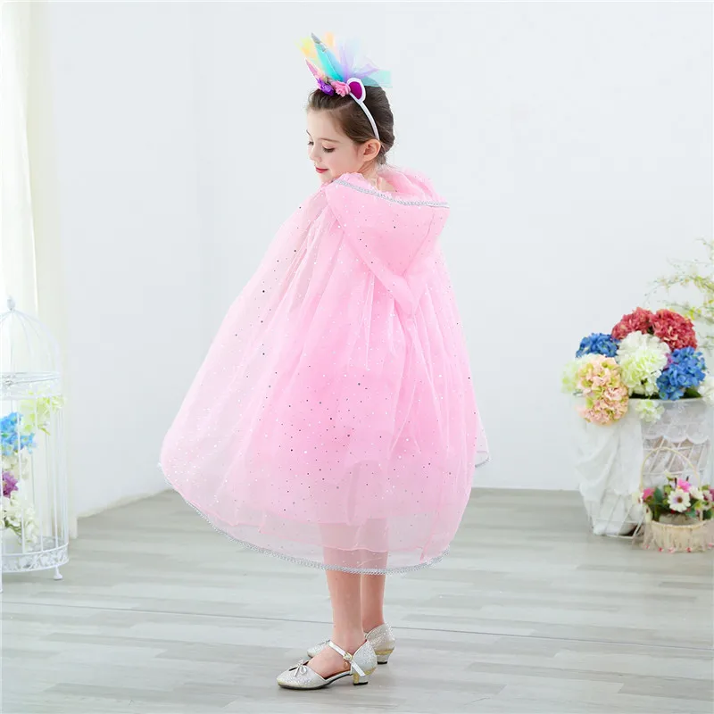 

Girls Anime Cloak Snow White Witch Cloak Cosplay Hooded Cape Kids Children Christmas Party Halloween Costume Clothing C092