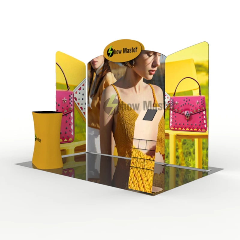 Китай Оптовая Натяжная ткань 10 футов выставочный стенд для косметики expo | Дом и