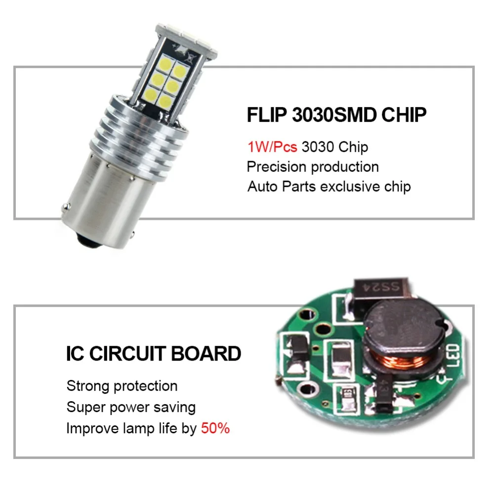 Avacom 2 шт. LED 1157/BAY15D/P21/5 Вт Автомобильные сигнальные огни 3030 SMD чип авто задний