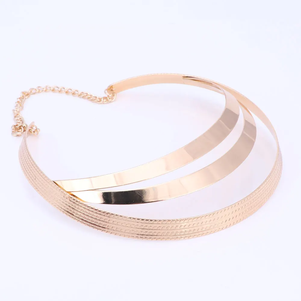 Африканский Золотой цвет ожерелье серьги набор роскошные свадебные нигерийские