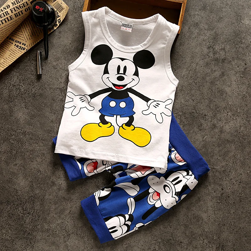 Летняя Пляжная повседневная майка Принцессы Disney 2019 с Микки Маусом для девочек