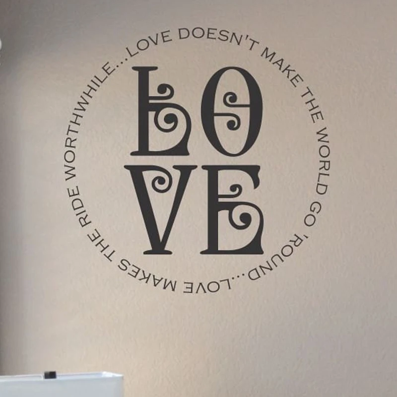 

LOVE DIY Vinyl Wall Stickers Living Room Bedroom Children's room Home Decorative Mural Waterproof Wallpaper JG1234
