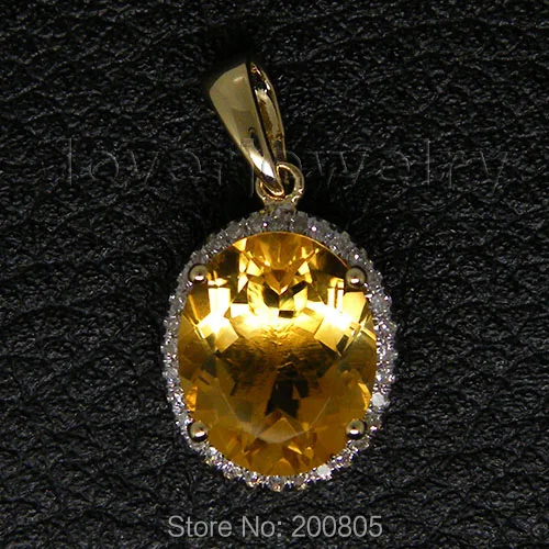 Новый Винтажный Овальный твердый 14Kt желтый золотой 4 82ct алмаз помолвочный цитрин