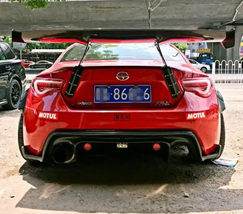 Углеродное волокно заднего крыла багажника большой спойлер для Subaru BRZ TOYOTA GT86 2012