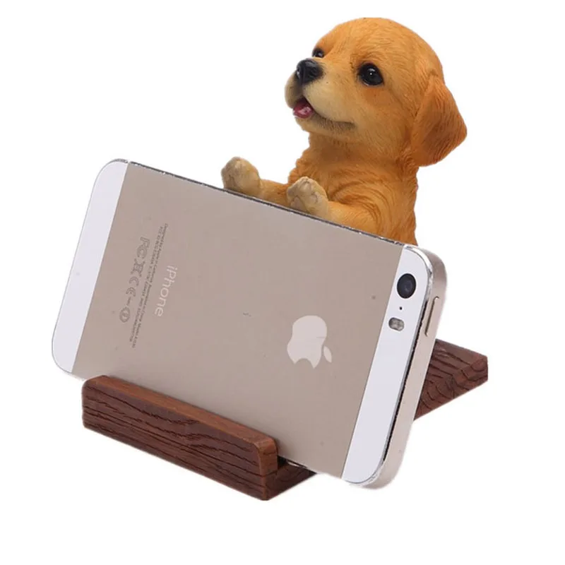phone holder cute dog support resin mobile stand desk design high quality smartphone base for iphone oneplus xiaomi samsung free global shipping