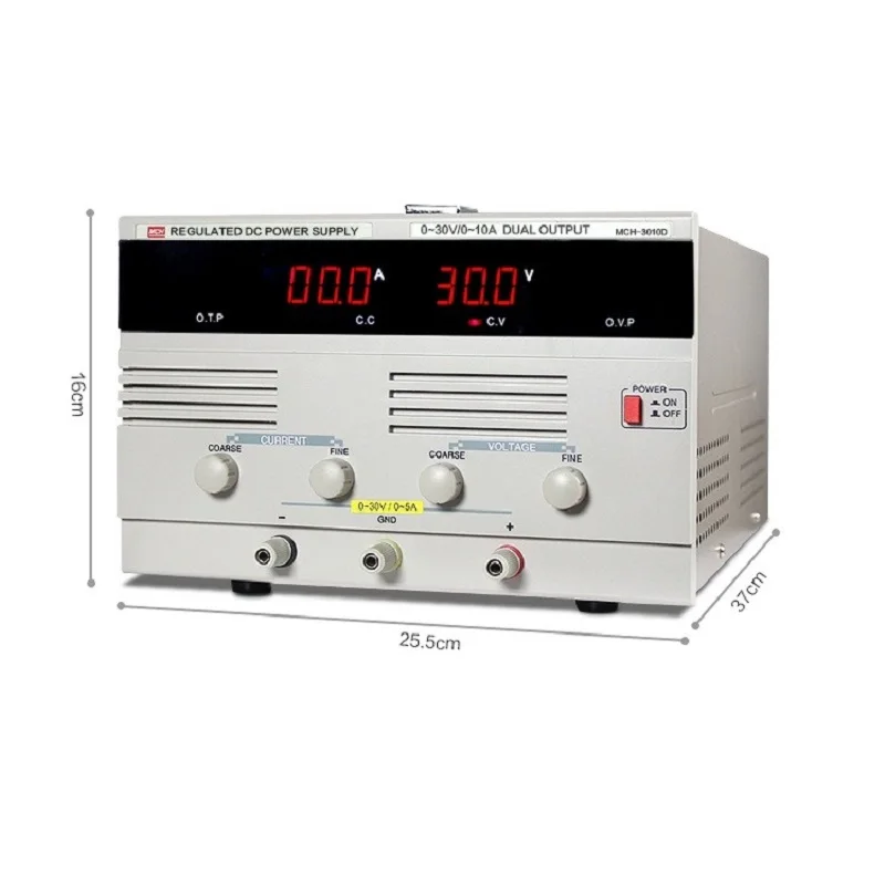 

LED Digital Switching DC Power Supply Voltage Regulators Lab Repair Tool Adjustable MCH-3010D 110/220V Power Source 30V 10A