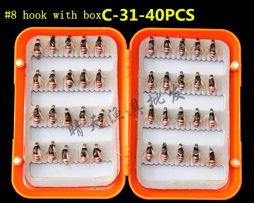 40 шт. предусмотрена нахлыстом приманки установить искусственные форели Fly