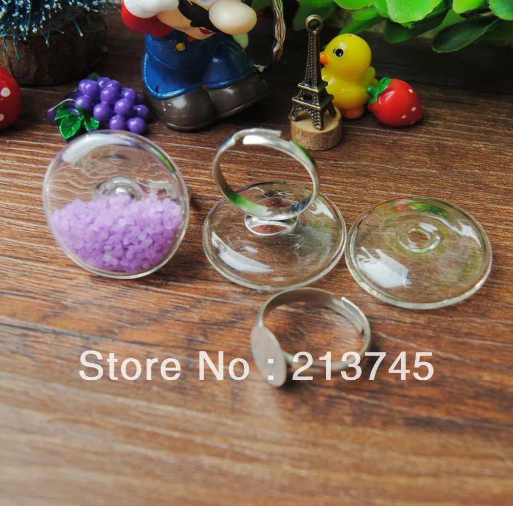 Бесплатная доставка! 50 компл./лот набор плоских круглых стеклянных шариковых