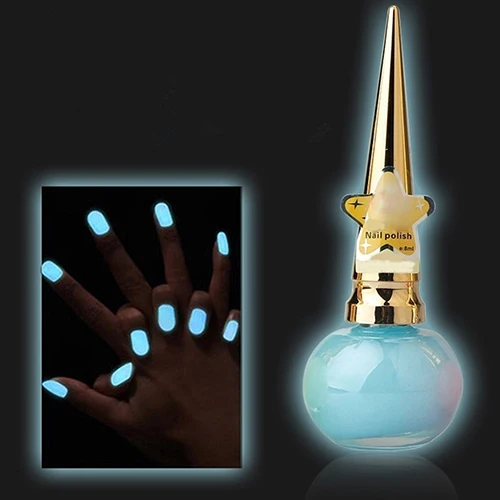 Яркие цвета Светящийся лак для ногтей 14 мл нетоксичный матовый цветной дизайна с