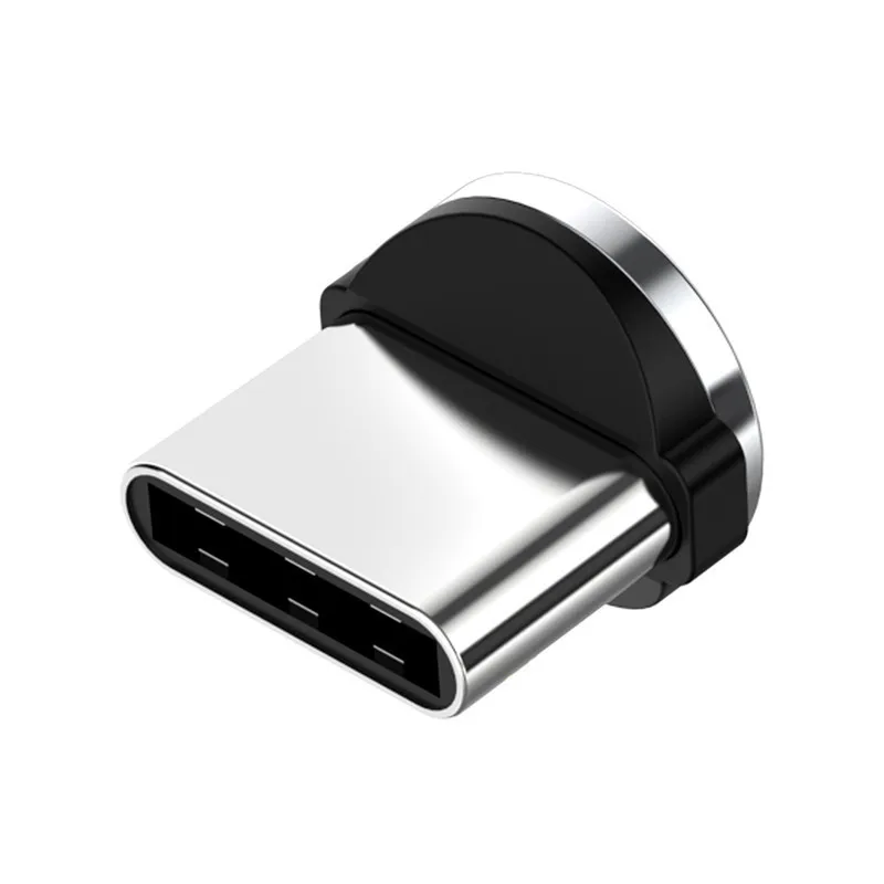 Only Type C Plug Светодиодный магнитный кабель Micro usb type C, кабель для зарядки 2.1A, кабель для быстрой зарядки телефона, код зарядного устройства для samsung, huawei, Xiaomi, USB-C, кабели - Цвет: Only Type C Plug