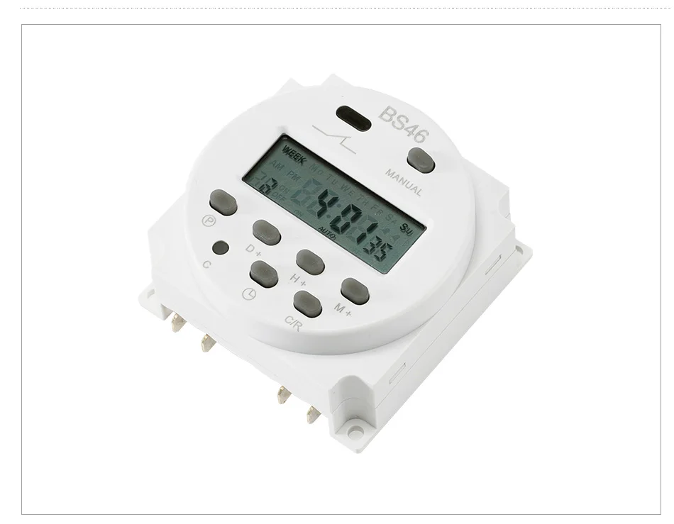 ЖК-дисплей блок питания цифровой 12 V/24 V/110 V/220 V AC/DC 7-дневный программируемый таймер Выключатель с часовым механизмом и CN101 ток 16A