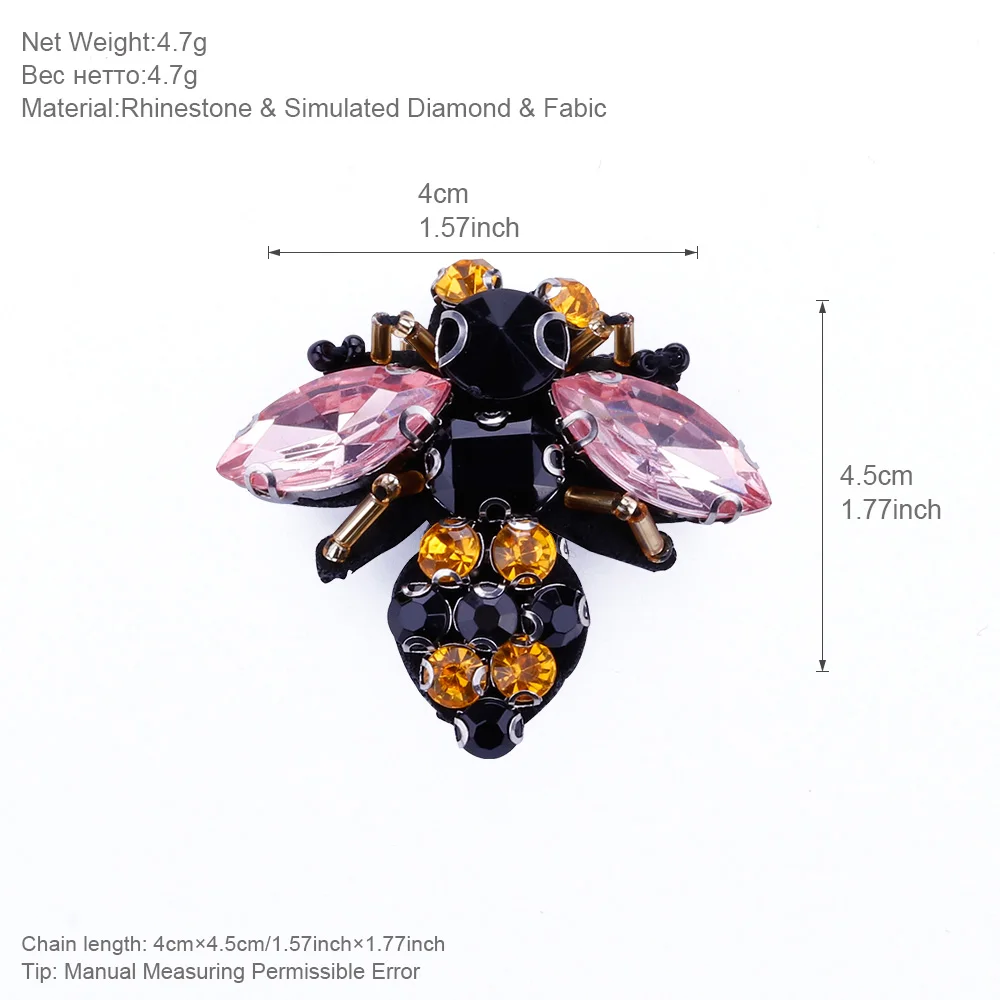 Женская Брошь в виде пчелы ALLYES брошь с кристаллами Ювелирное Украшение для