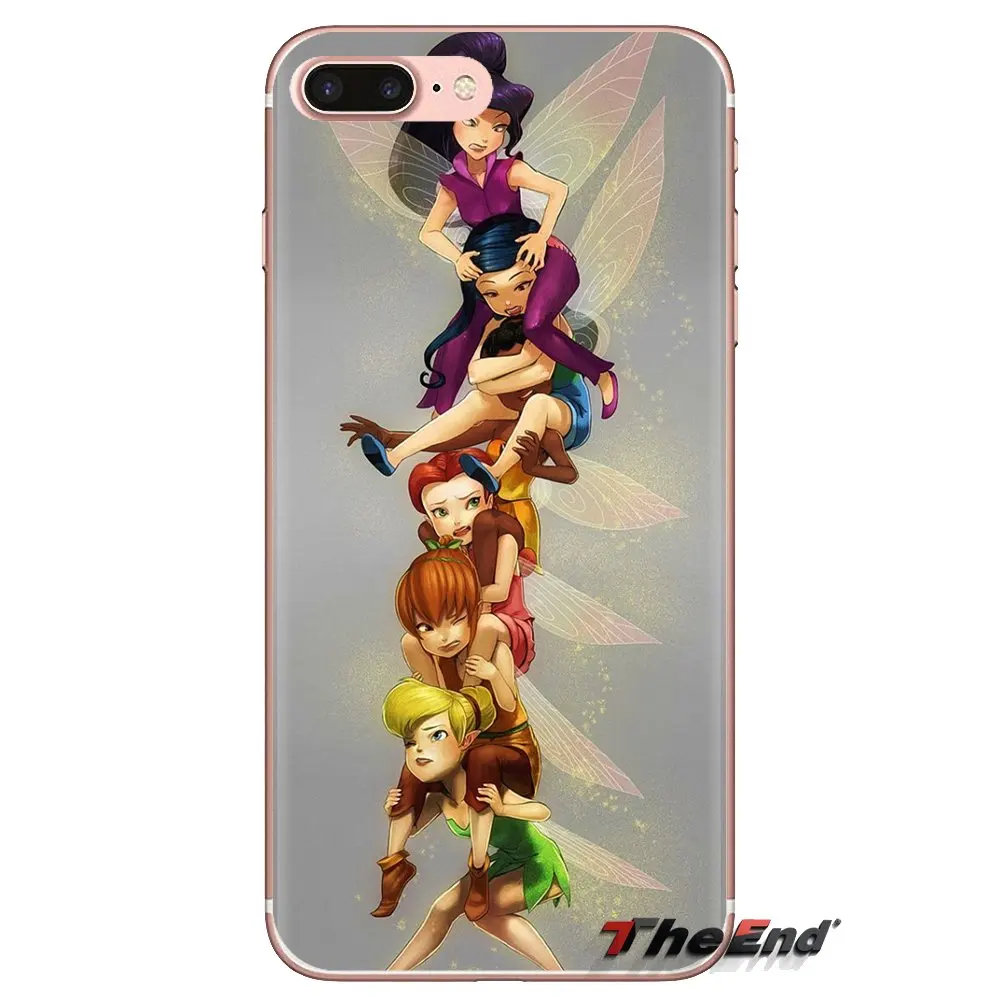 Силиконовые чехлы для Samsung Galaxy S3 S4 S5 Mini S6 S7 Edge S8 S9 S10 Plus Note 3 4 5 8 9 Tinkerbell Сказочный