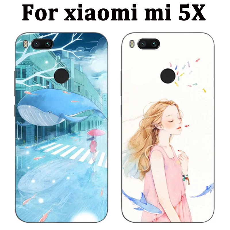 Чехол для xiaomi mi 5X модный мультяшный Мягкий силиконовый чехол mi5X телефона 5 X
