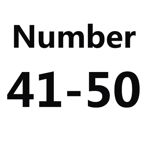 41-50 Заказной номер брелок бирка-брелок собака номер 1-10 - Цвет: 41-50