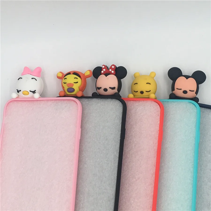 3D Lovely Cute Mickey Minnie Mouse kitty cat Soft TPU case For Huawei P8 lite 2017 P9 P10 P20 Lite Honor 9 6C 6A Mate10 |