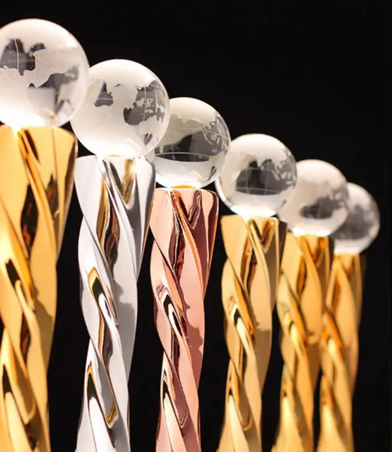 

High quality!DIY Cohesion Award Crystal trophy metal resin prize gold and silver bronze trophy ,Free shipping