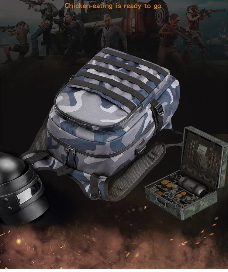 PUBG рюкзак, мужская сумка, Mochila Pubg Battlefield infants, камуфляжный рюкзак для путешествий, школьные сумки для мальчиков, мужской рюкзак для косплея 3 уровня
