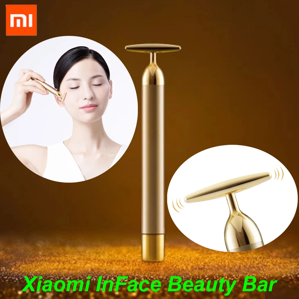 Xiaomi inFace Gold Beauty Bar позолоченная Массажная головка ускоряет обмен веществ подтяжка