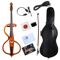yinfente 44 cello purple color electric cello metal cello peg ebony fittings 5 string or 4 string can choose