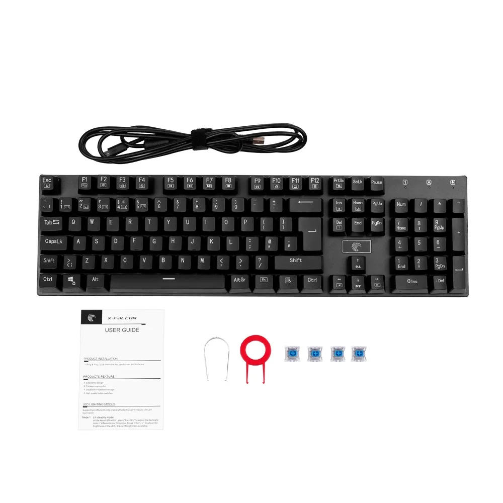 Z88 RGB игровая клавиатура полный Размеры Outemu щелкающие с механическими кнопками