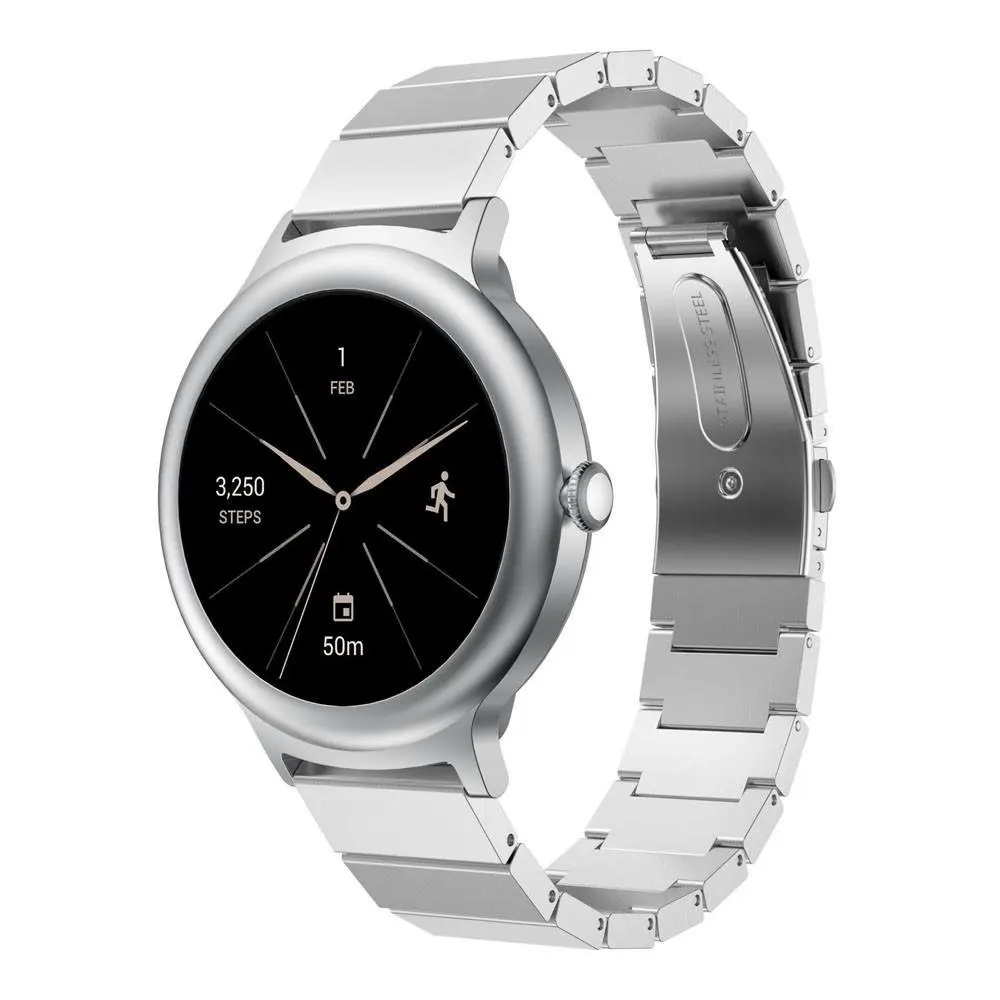 Ремешки для LG Watch 18 мм Сменные аксессуары браслет из нержавеющей стали наручных