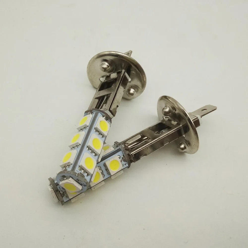 50 шт. автомобильные аксессуары H1 H3 светодиодный 13 smd Противотуманные фары 12 В 24 в