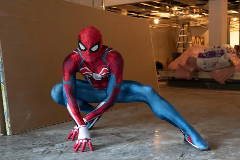 Костюм Spidey для косплея ps4 insomniac костюм Человека паука из спандекса взрослых и