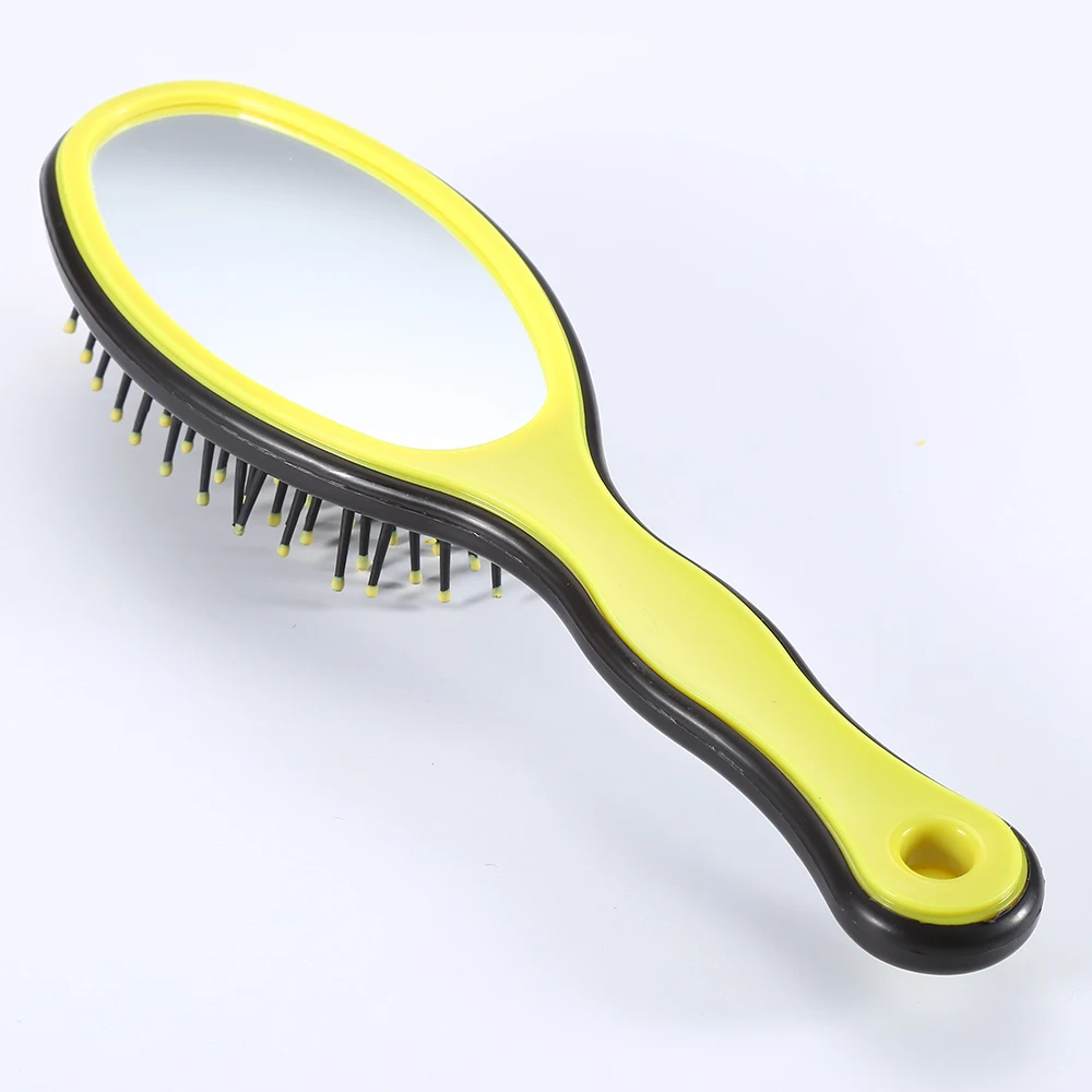 1 шт. щетка для распутывания волос с зеркальной расческой лечения массажная