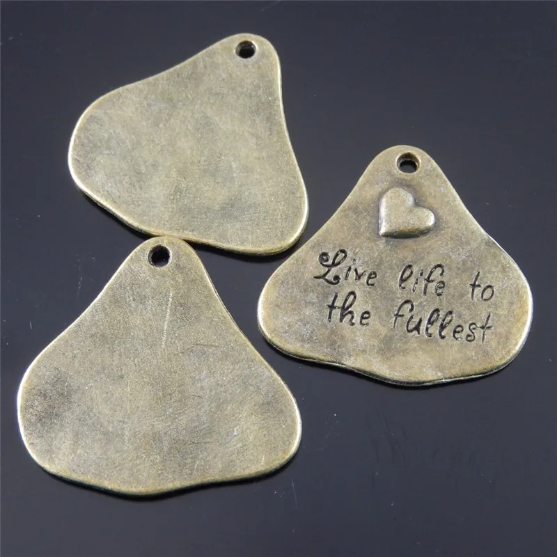 15 шт. античная бронза очарование нерегулярные Симпатичные английских слов