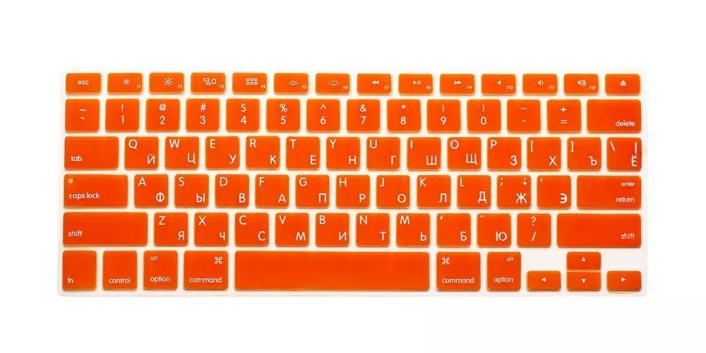 Русская силиконовая Силиконовая клавиатура для Apple macbook Air Pro Retina 13 15 17 mac book laptop Skin |