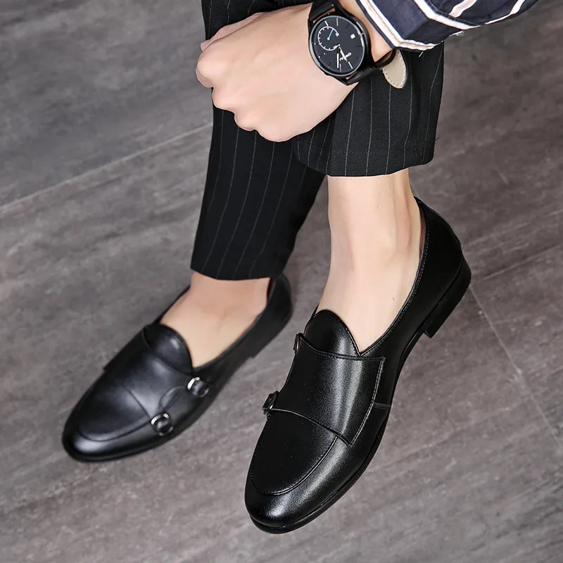 Мокасины мужские из натуральной кожи итальянские брендовые туфли без застежки