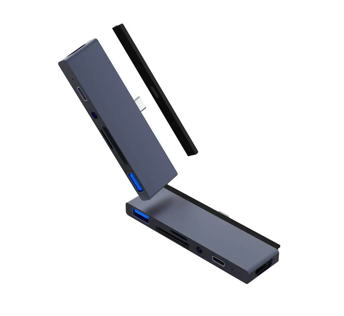 USB концентратор Mosible для iPad Pro MacBook Pro/Air 2021 M1 адаптер Type C HDMI совместимый кардридер
