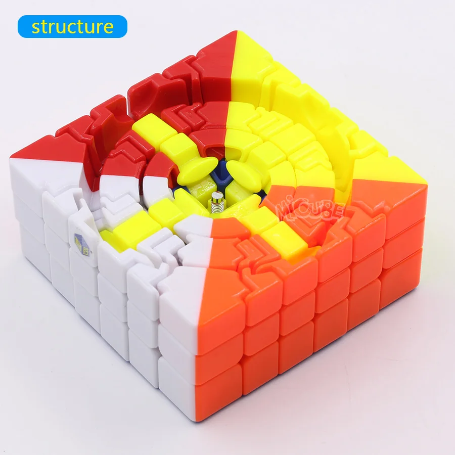 Zhisheng Yuxin Red Kylin 6x6x6 Cube speed Magic 6 слоев Stickerless Puzzle 6x6 Cubo Magico красные игрушки единороги