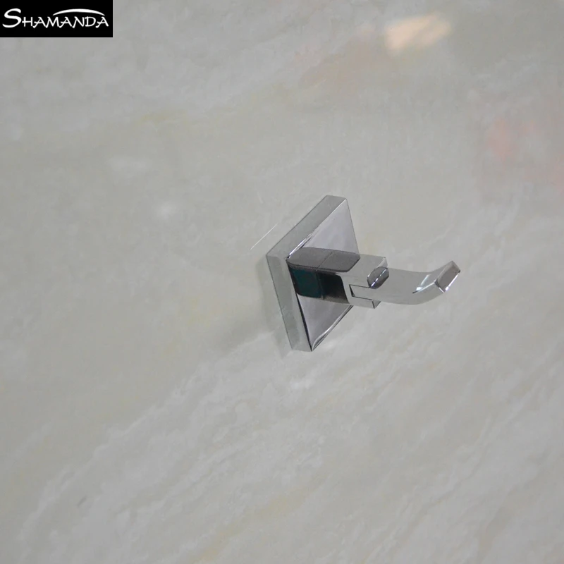 Бесплатная доставка крючок для халата одежды твердая латунь хромированная