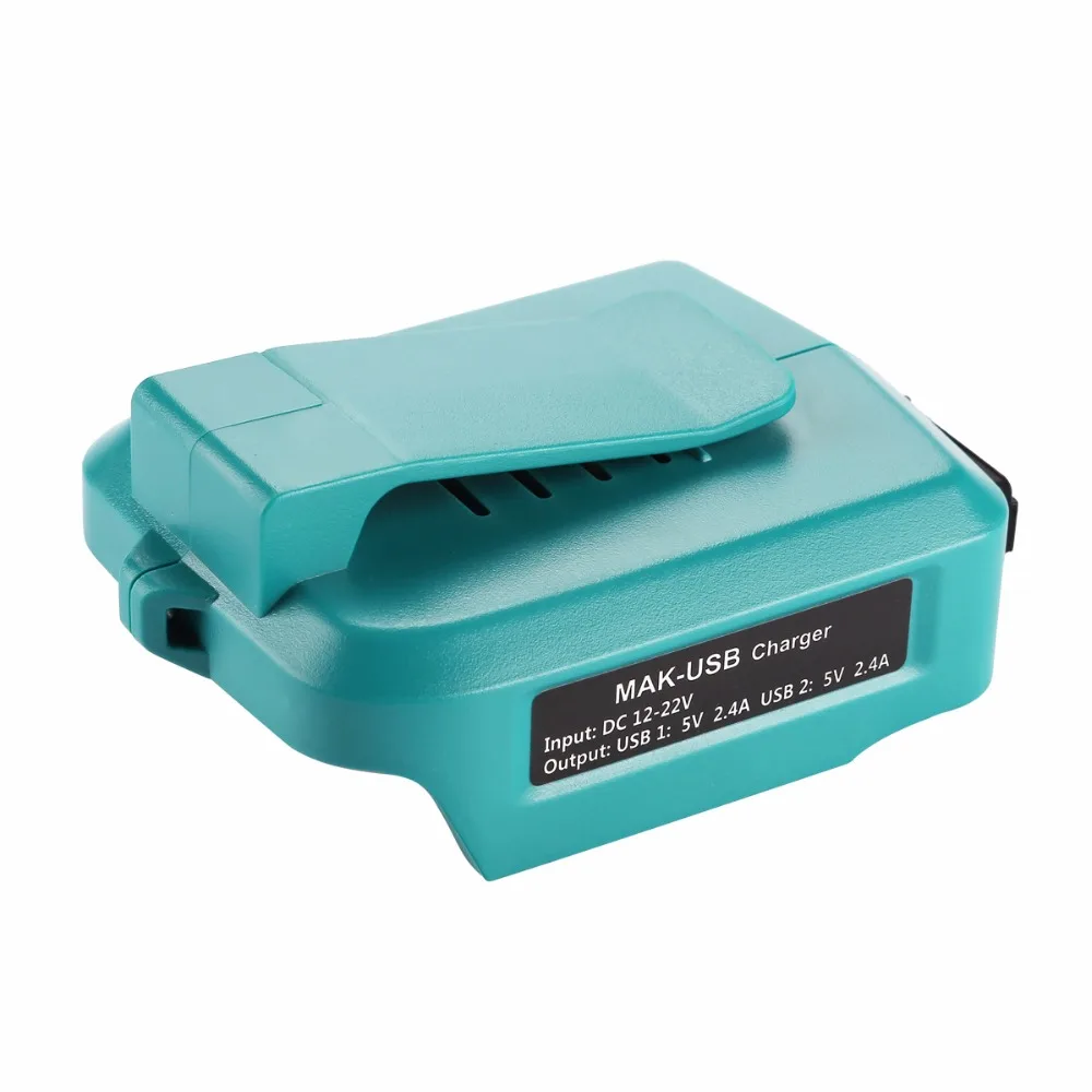 ADO05 для Makita 12в-22в литиевая батарея USB Перезаряжаемый конвертер телефона адаптер |