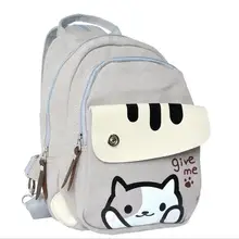 Harajuku Kawaii Neko Atsume Cospaly мини Джинсовый Рюкзак с принтом для девочек