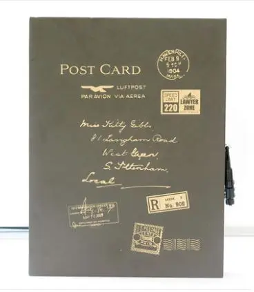 Винтажный дневник с замком записная книжка в коробке ежедневный блокнот