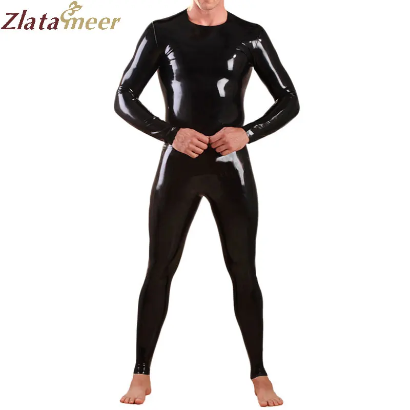 Высокое качество мужской сексуальный фетиш латекс боди резиновый комбинезон для