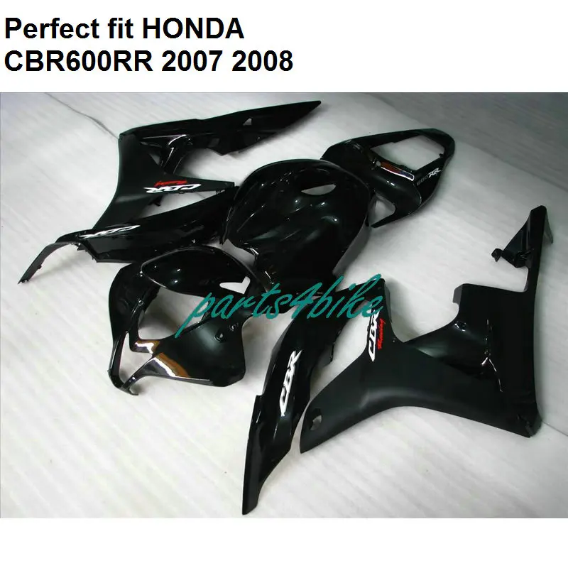 Бесплатный комплект обтекателей на заказ для Honda matte black CBR 600RR 2007 2008 Обтекатели
