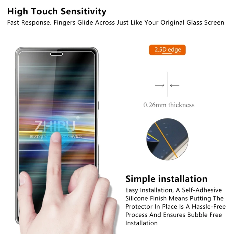 2 шт закаленное стекло для sony Xperia L3 протектор экрана 2.5D 9H 5 7 защитная