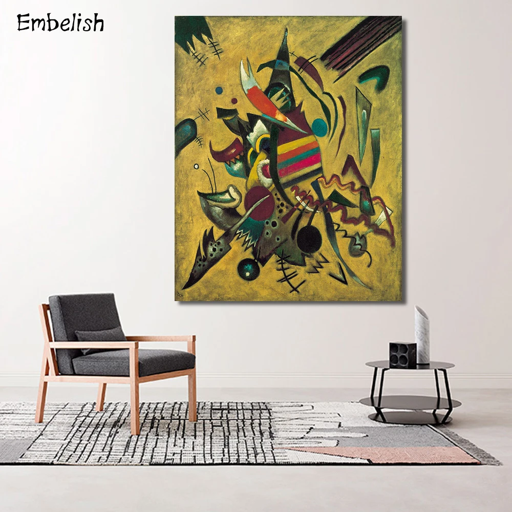 

Embelish 1 Pieces HD Print On Canvas Oil Paintings By Kandinsky Modern Home Decor Wall Art Pictures For Living Room Bedroom