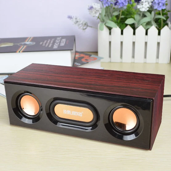 Itek Портативный проводной деревянные Мультимедиа рабочего ноутбука динамики