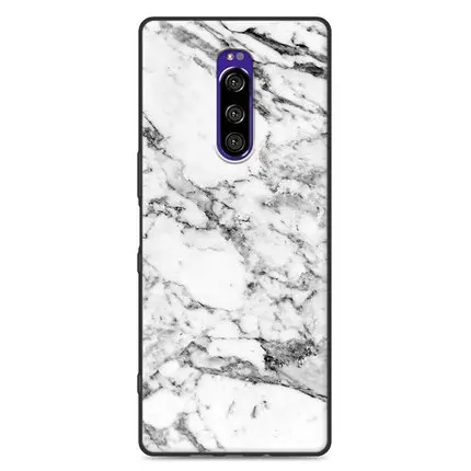 A4 Для sony Xperia 1 чехол с деревянным камнем из мягкого силикона с узором TPU чехол для телефона sony Xperia 1 J8110 J8170 J9110 чехлы для sony 1 - Цвет: A4