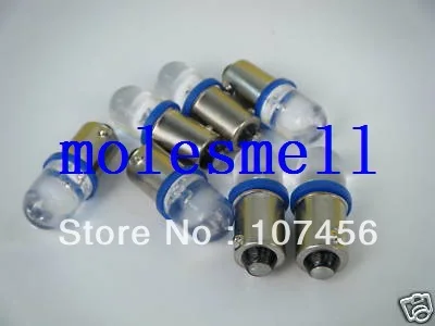 Бесплатная доставка 5 шт. T10 T11 BA9S T4W 1895 12В синий светодиодный светильник для Lionel flyer