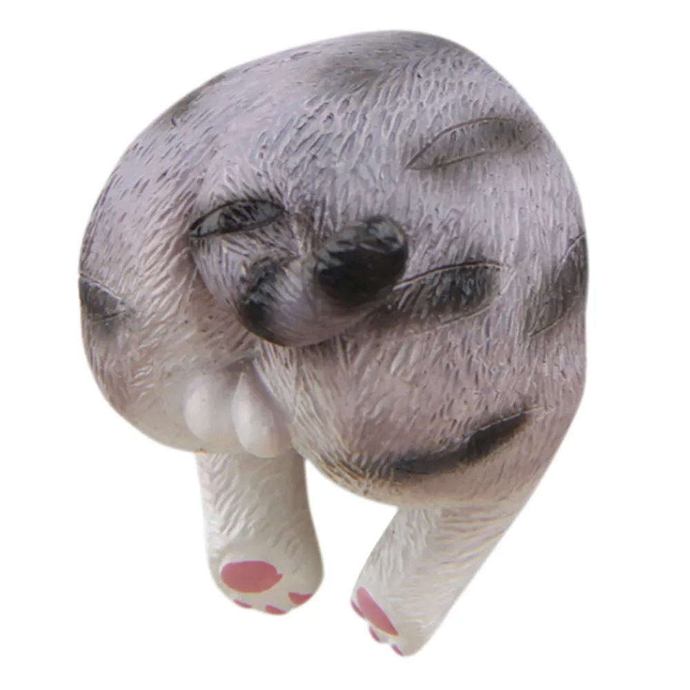 Магнитная 3d наклейка на холодильник с изображением кота задницы смешные