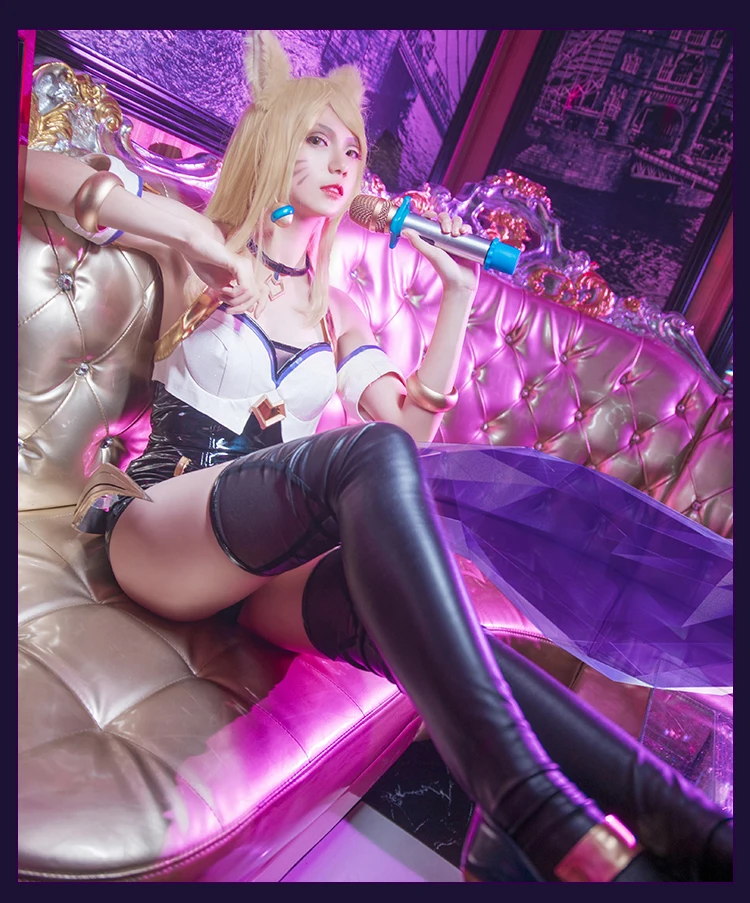 Игры Лига Легенд карнавальный Grand Final K/DA кДа Ahri костюм по индивидуальному