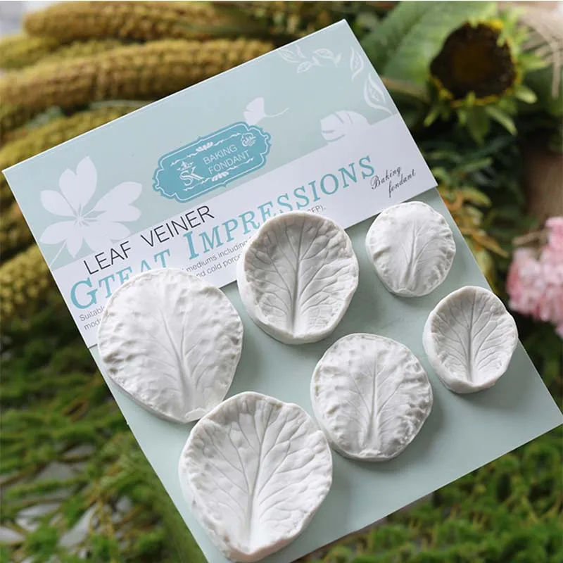 6 шт./компл. цветок лист помадка формы украшения торта инструменты делая лепесток